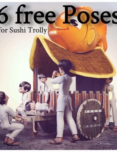 Sushi Trolly Poses