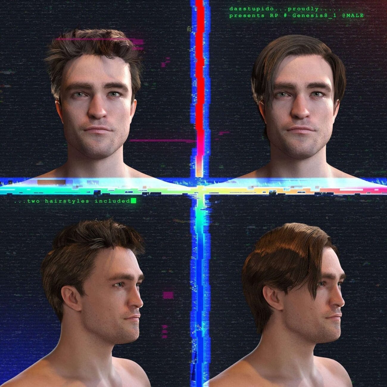 Robert Pattinson (with Hair) for Genesis 8.1 Male