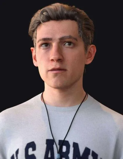 Tom Holland (with Hair) for Genesis 8.1 Male