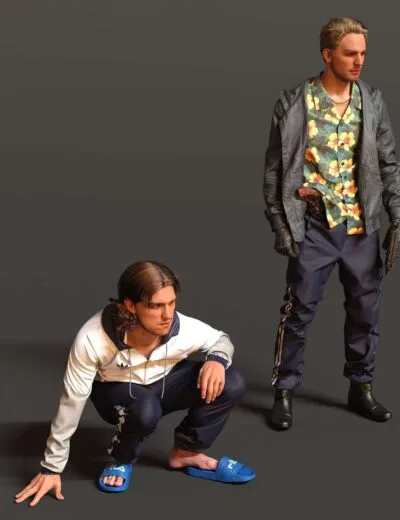 Gopniks (with Facial Hair) for Genesis 9