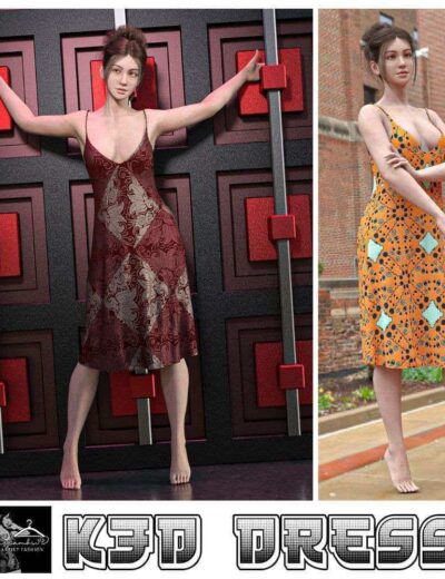 K3D dForce Dress 01 for Genesis 9