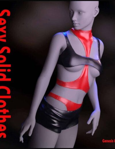 Sexy Solid Clothes for Genesis 8 Female