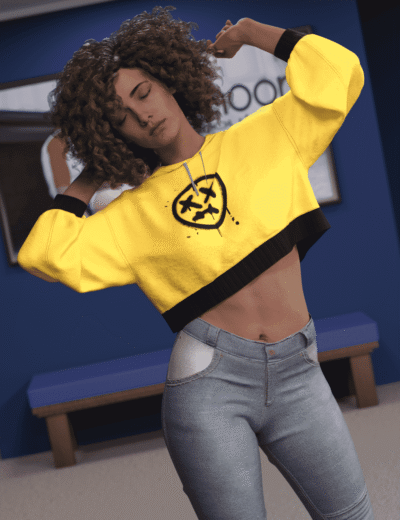 Retro Active Outfit for Genesis 8 Female