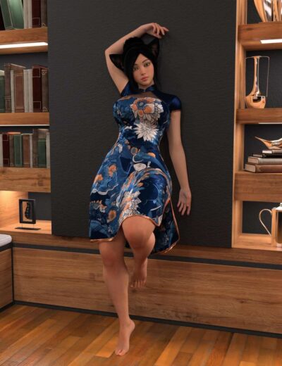 Qipao B v2 for Genesis 8.1 Female
