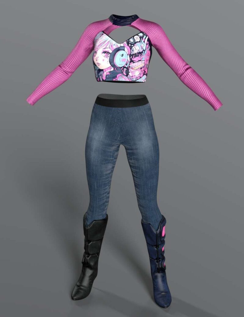 CP 2084 for Cyberpunk 01 Outfit for Genesis 8.1 Female - Image 3