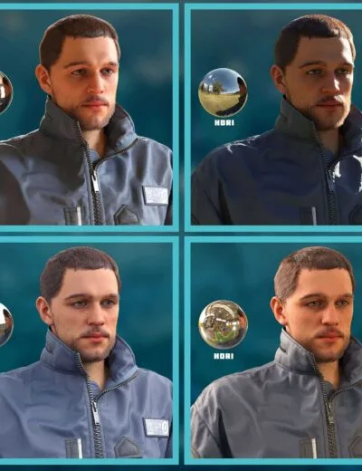 Brush Cut Hair for Genesis 9 and 8 Male