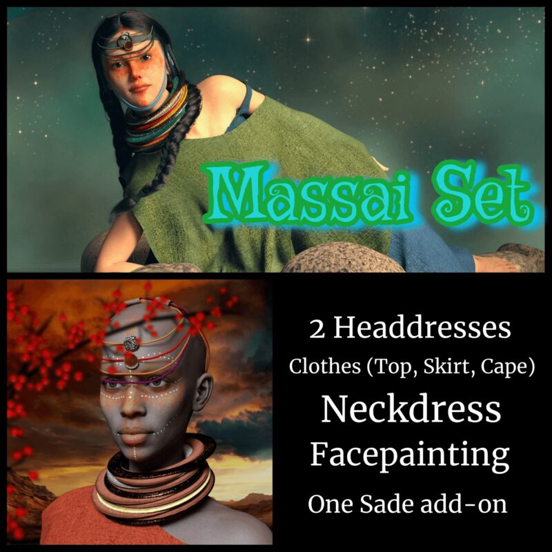 Massai Set for Genesis 8 Female