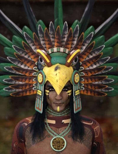 Mesoamerican Headdress For Genesis 3, 8, 9