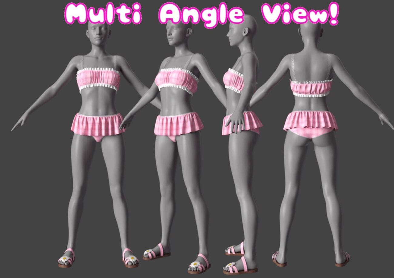 Cute Bikini with Sandal for G8F