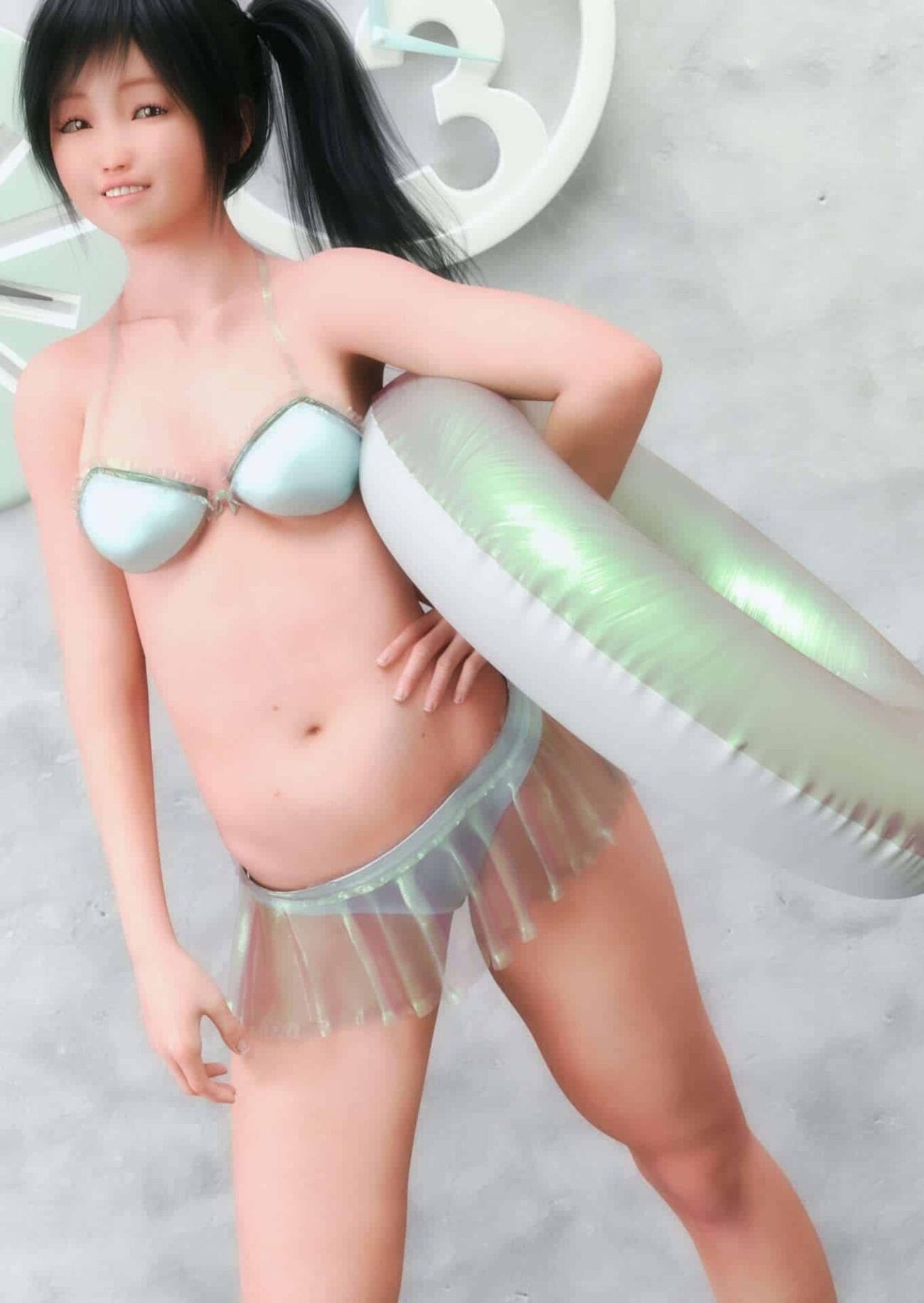 Dress Up Textures! for dForce Cute Bikini Set 02 for G8F