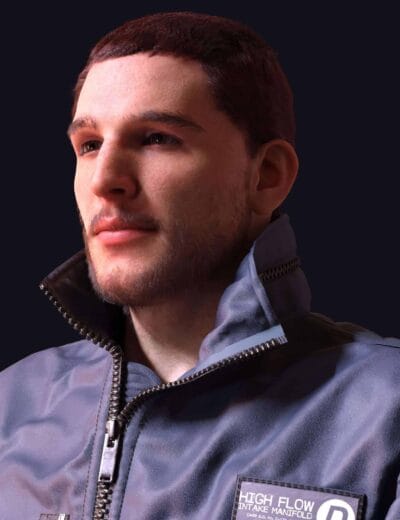 Brush Cut Hair for Genesis 9 and 8 Male