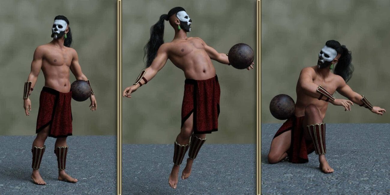 Ball Game Poses for G9 Masculine