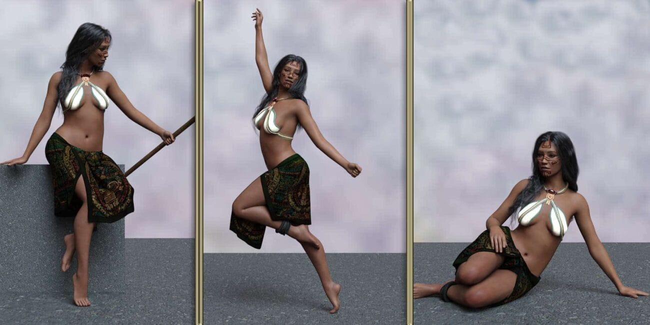 Warrior Princess poses for G9 Femenine