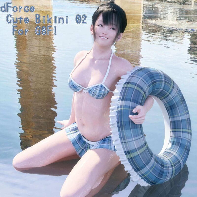 dForce Cute Bikini Set 02 for G8F