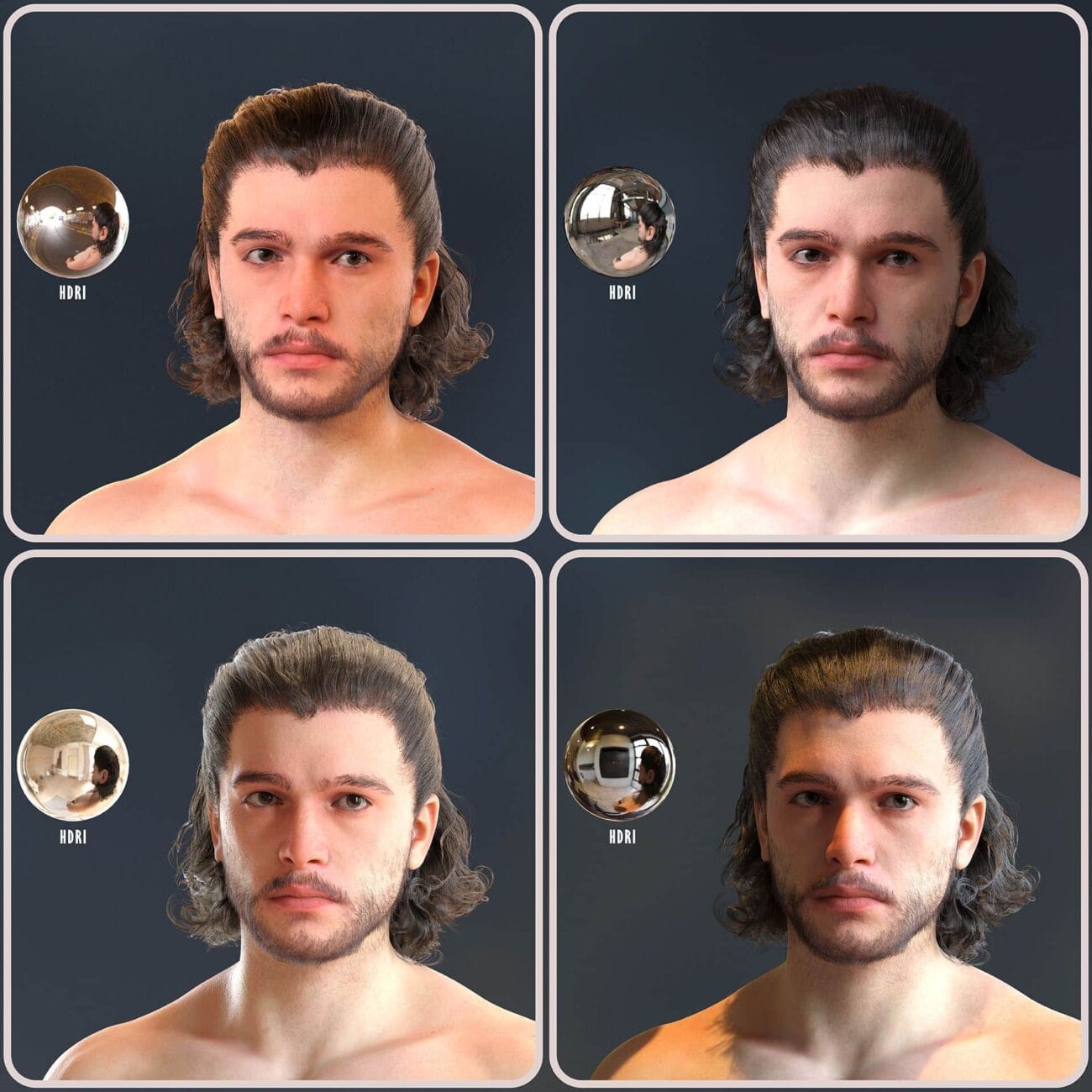 Kit Harington (with Facial Hair) for Genesis 9