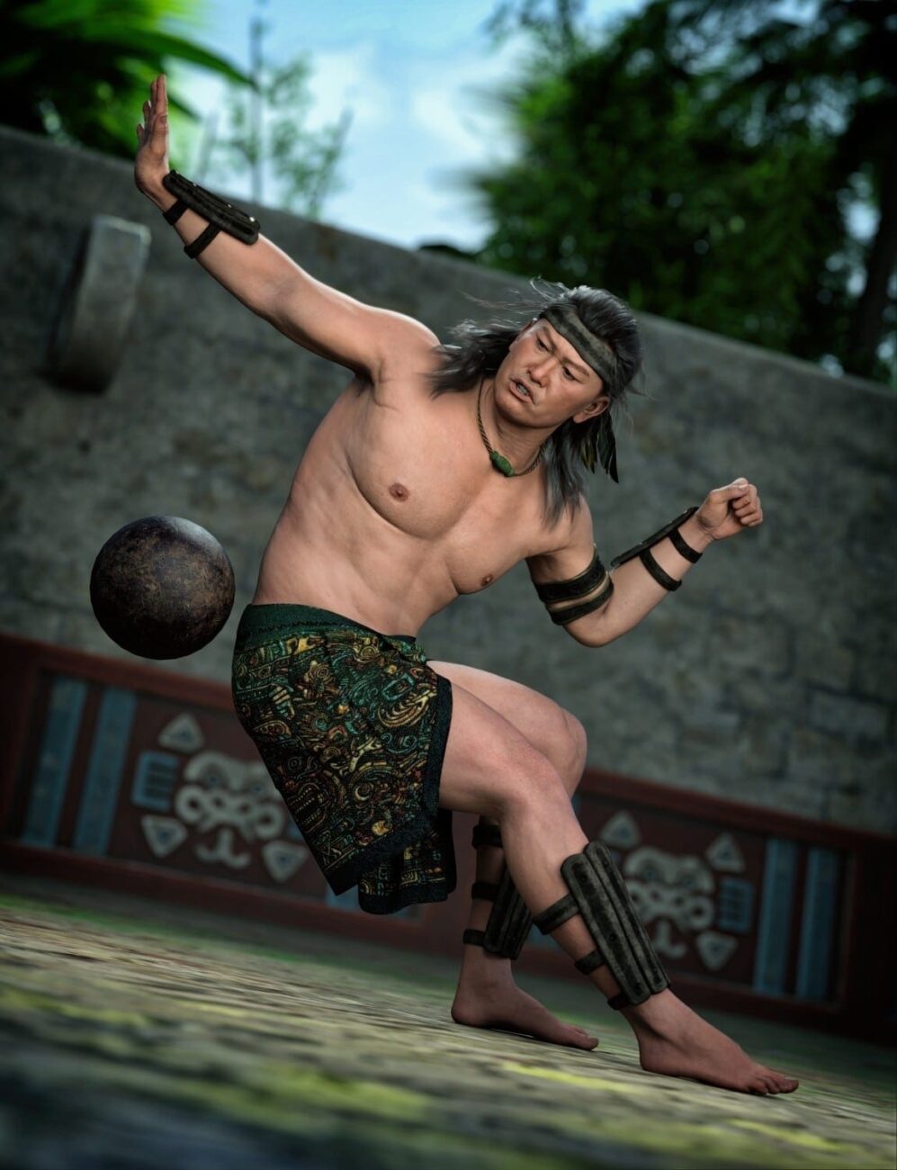 mesoamerican ball player outfit