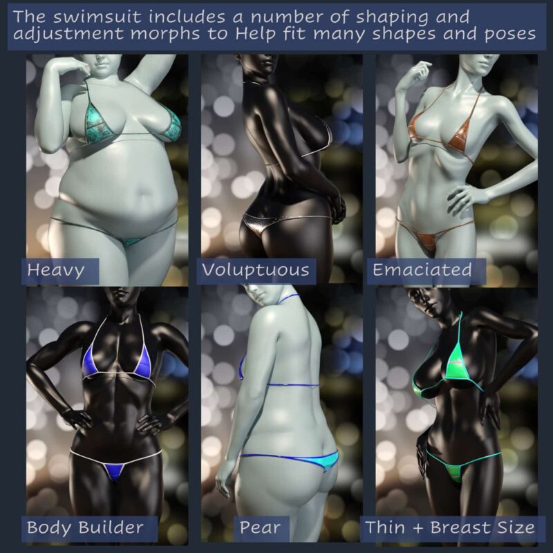 Wee-Kini dForce Swimsuit for Genesis 8 Female - Image 6