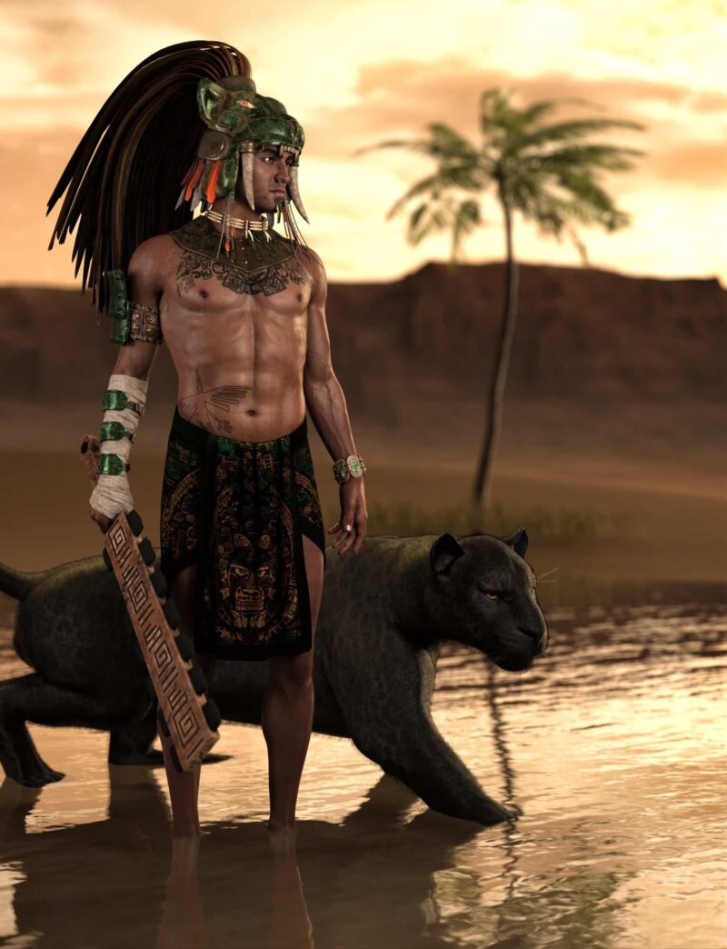 Mesoamerican Jaguar Headdress for Genesis 3, 8 and 9 OUTFITS 3D SHARDS 8