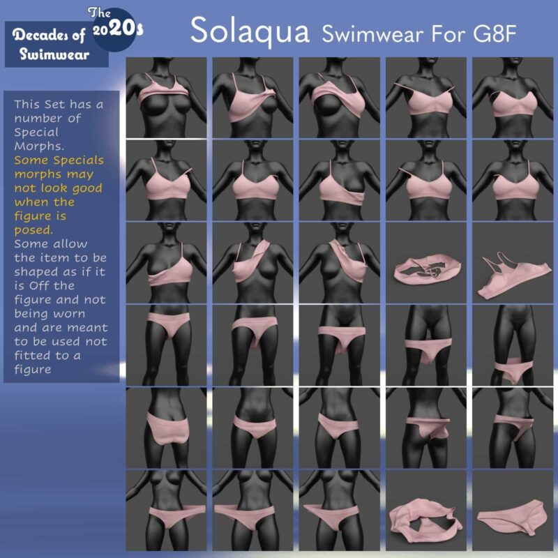 Solaqua dForce Swimwear for G8F- Decades of Swimwear, The 2020s - Image 10