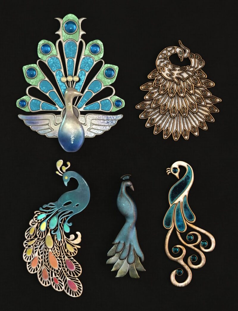 Peacock Jewelry Set for G8F and G9 - Image 4