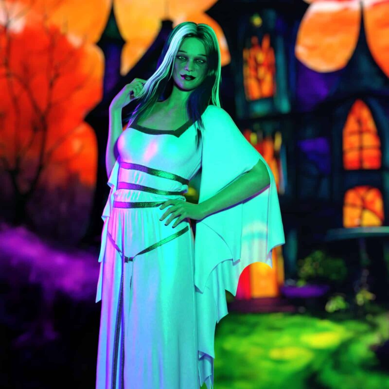 Free - Lily Munster Dress- Simple dForce Dress for G8F