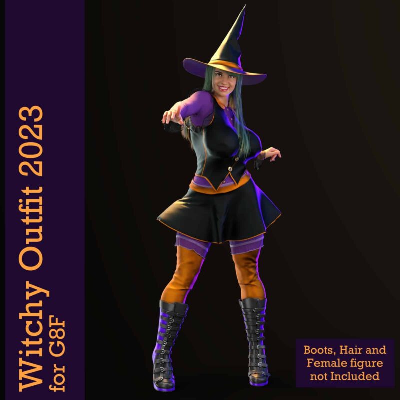 Happy Halloween! - Free - Witchy dForce Outfit for G8F