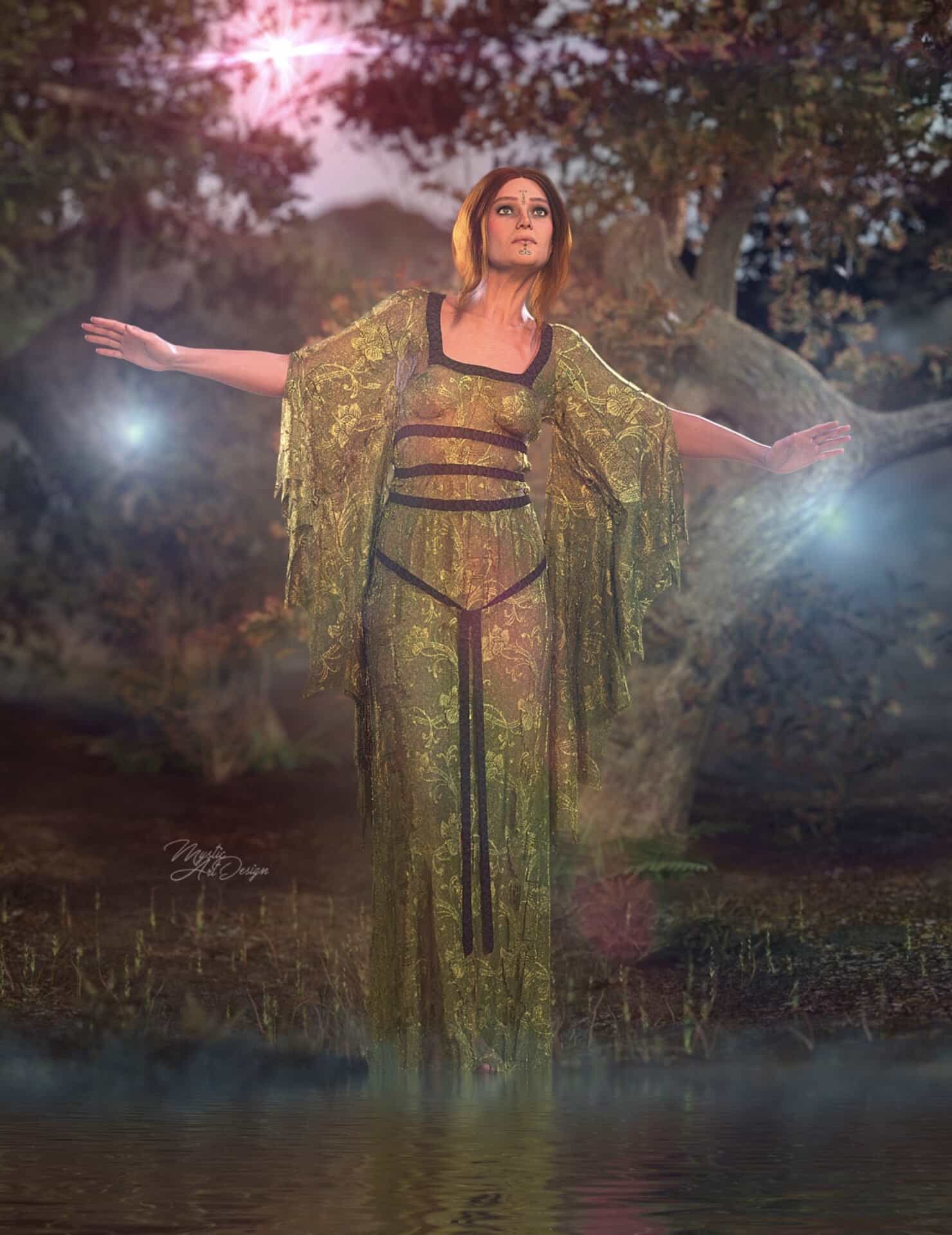 Free - Lily Munster Dress- Simple dForce Dress for G8F