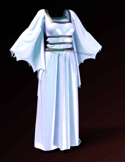 Daz Studio fantasy dress 3D asset Free - Lily Munster Dress- Simple dForce Dress for G8F