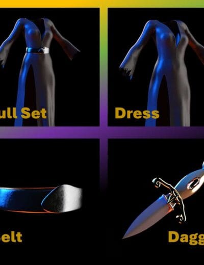 Presentation1 Free - Elvira Dress - Simple dForce dress for G8F