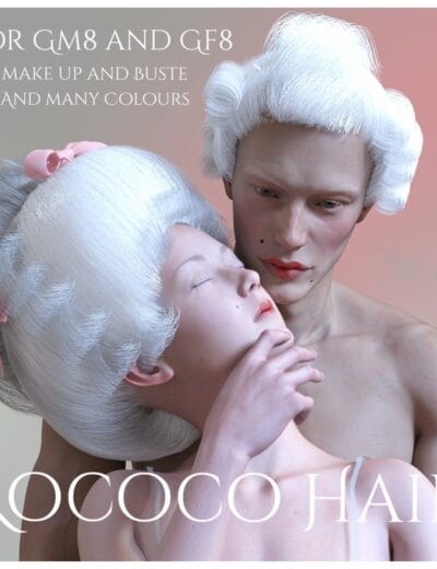 Daz Studio Rococo Hair for Genesis 8 and 8.1 Rococ Hair for Genesis 8