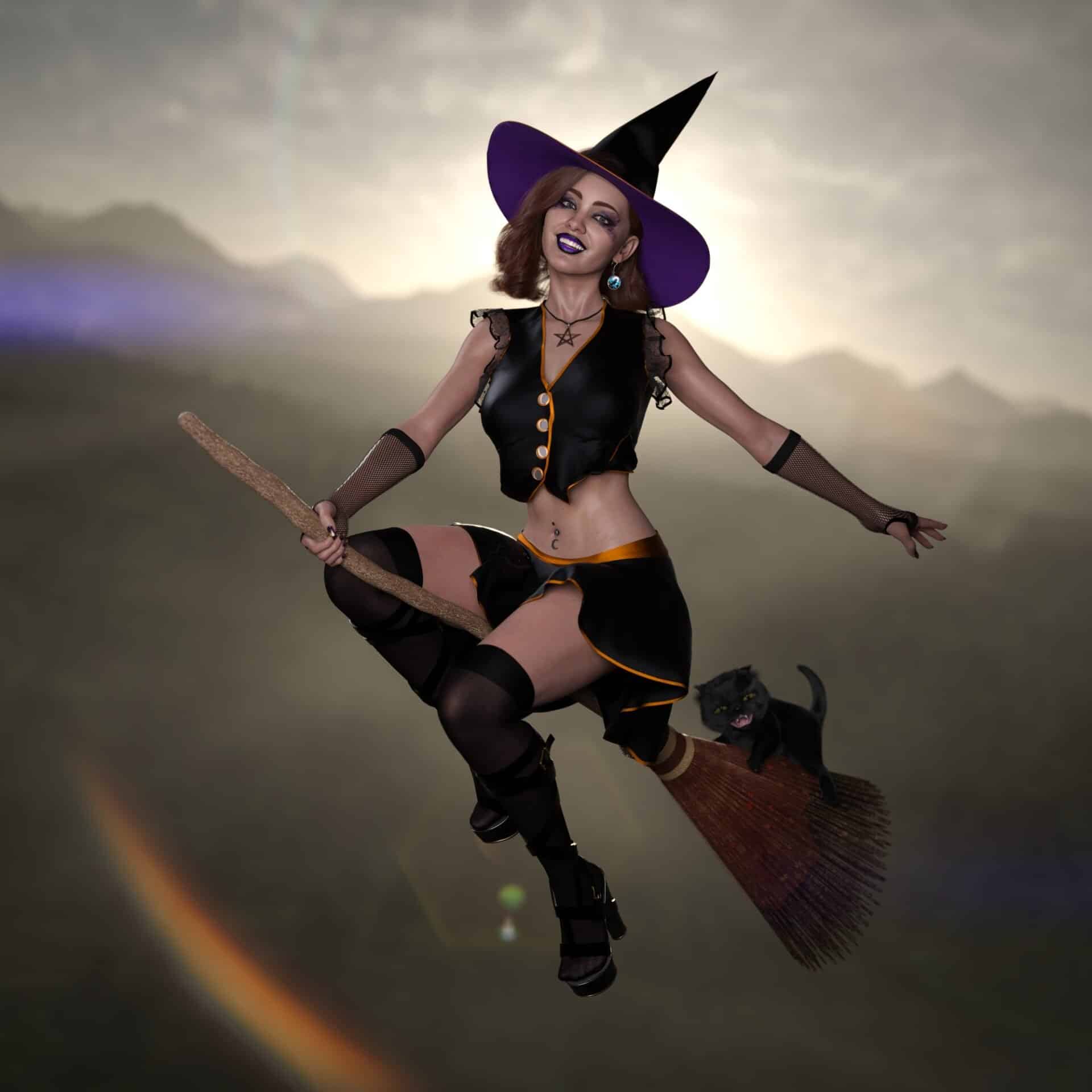 Happy Halloween! - Free - Witchy dForce Outfit for G8F
