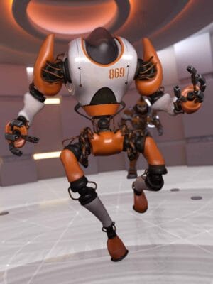 mak 79 humanoid robot 3d model