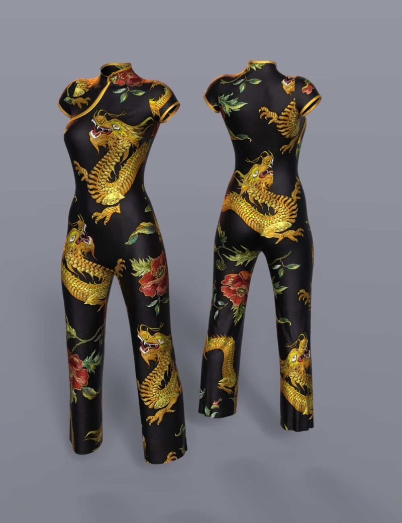 dForce Silk Jumpsuit for Genesis 8 Females - Image 15