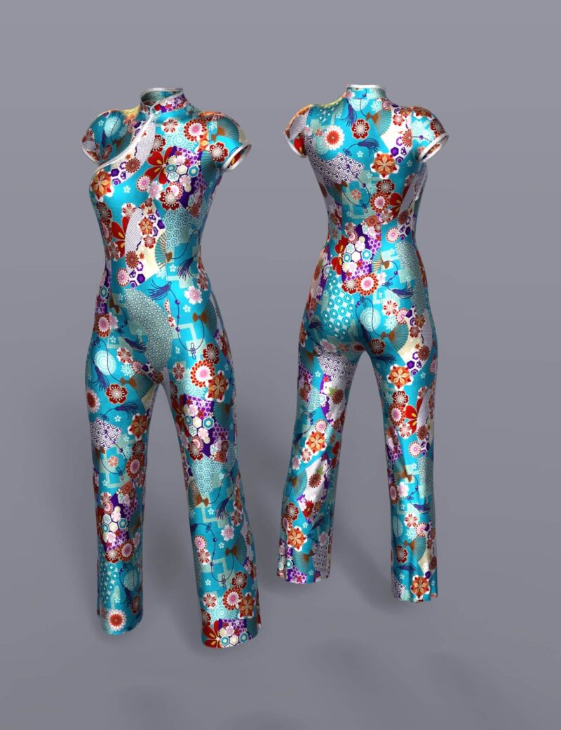 dForce Silk Jumpsuit for Genesis 8 Females - Image 14