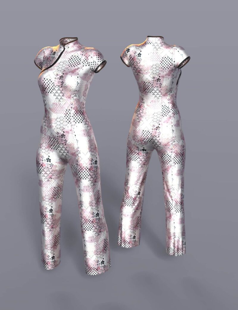 dForce Silk Jumpsuit for Genesis 8 Females - Image 13