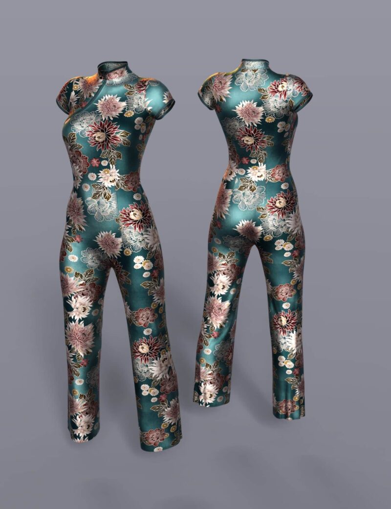 dForce Silk Jumpsuit for Genesis 8 Females - Image 11