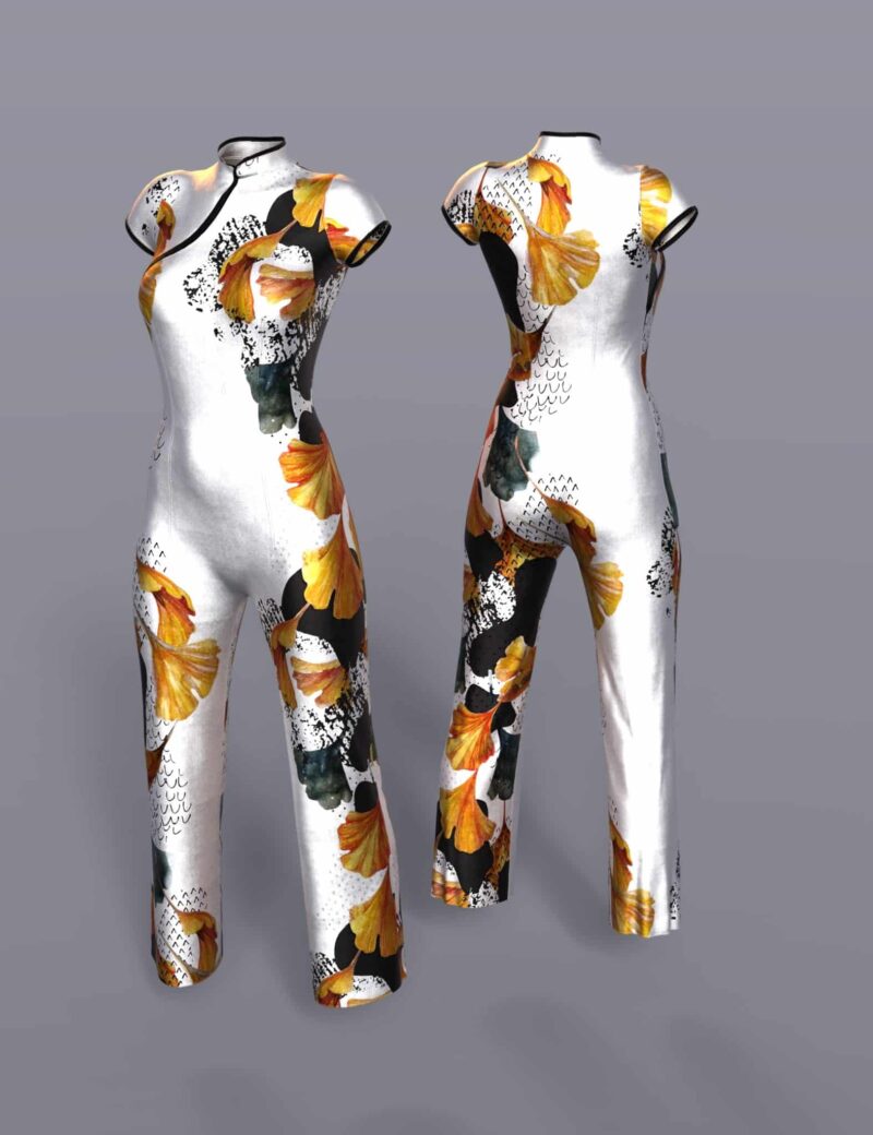 dForce Silk Jumpsuit for Genesis 8 Females - Image 10