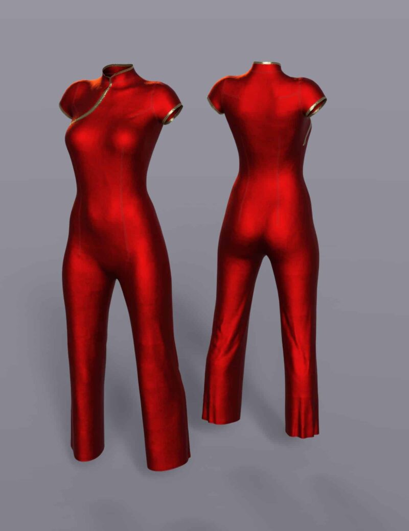 dForce Silk Jumpsuit for Genesis 8 Females - Image 8