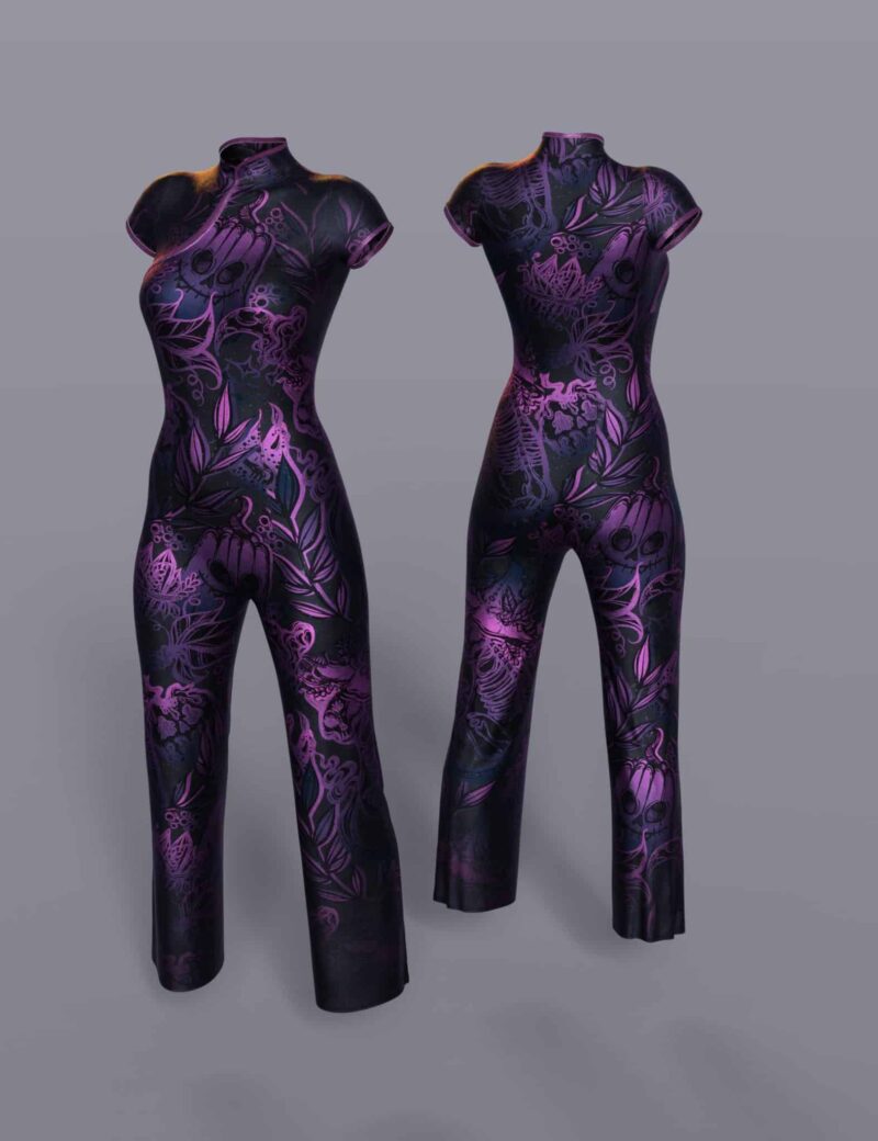 dForce Silk Jumpsuit for Genesis 8 Females - Image 7