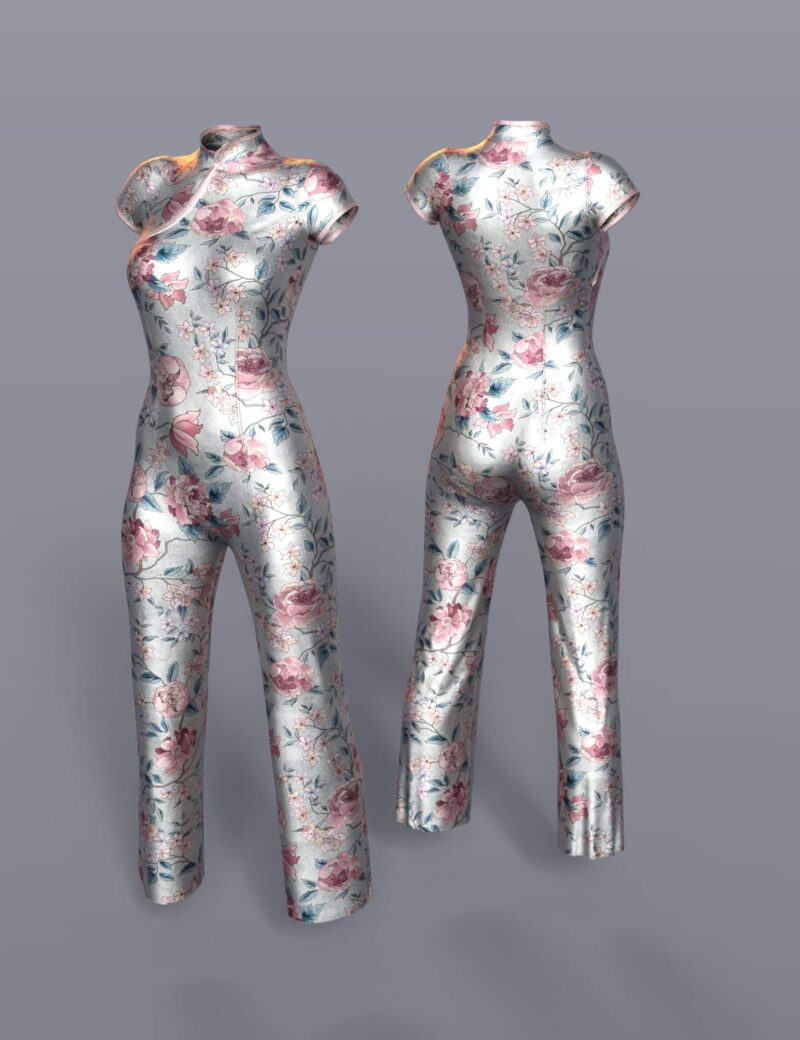 dForce Silk Jumpsuit for Genesis 8 Females - Image 6