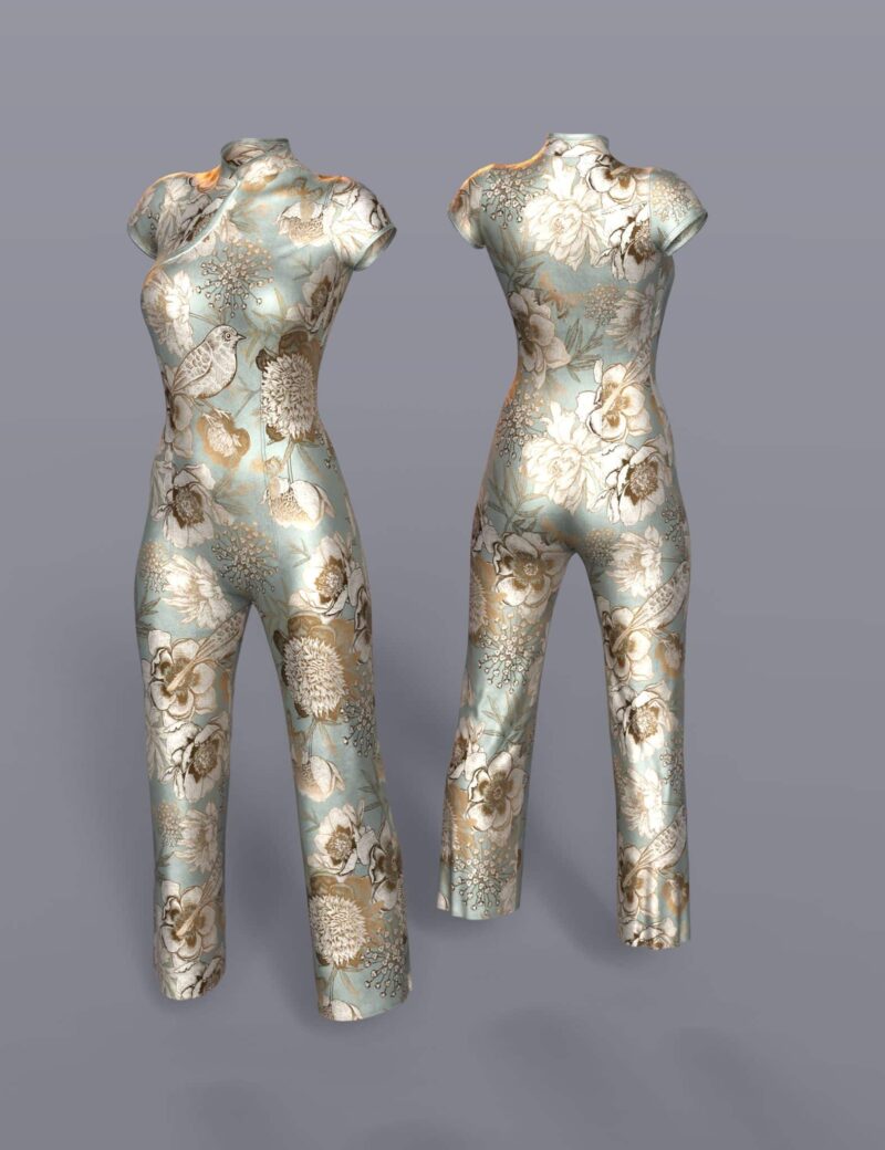 dForce Silk Jumpsuit for Genesis 8 Females - Image 4