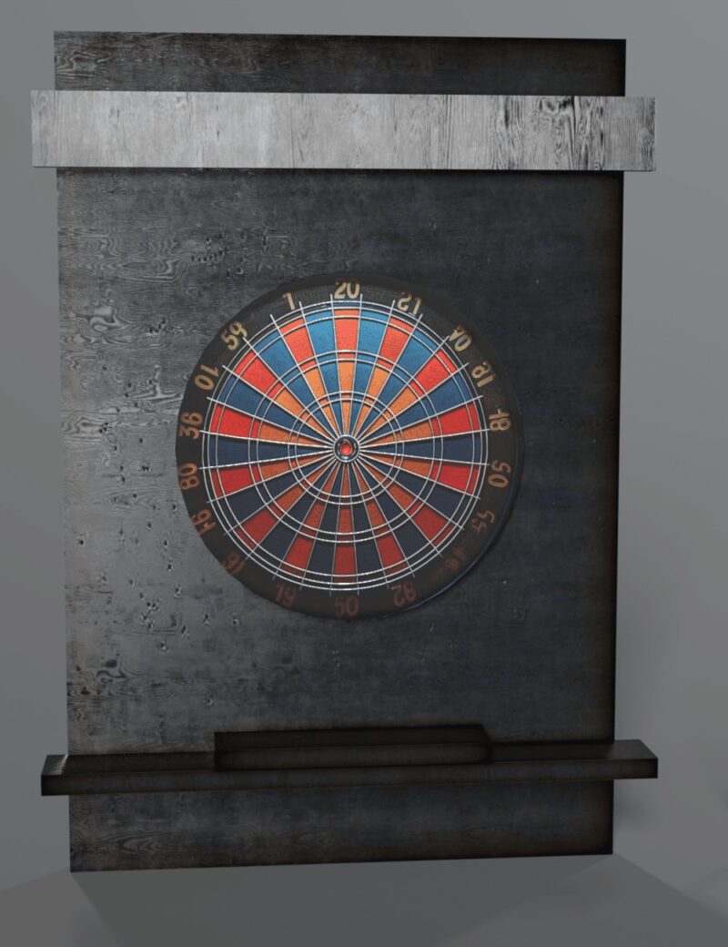 Dartboard and Dart for DAZ Studio - Image 4