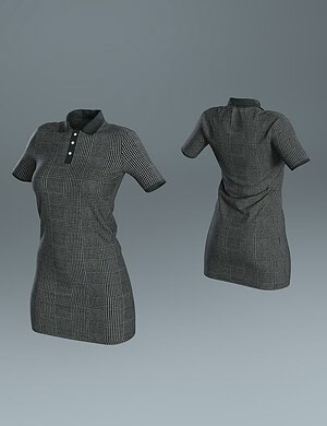 Dforce aranka polo dress for genesis 8 females 04 daz3d