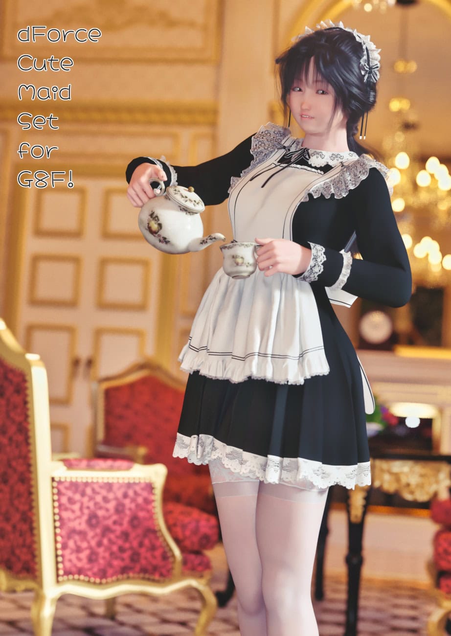 dforce cute maid set genesis 8 female