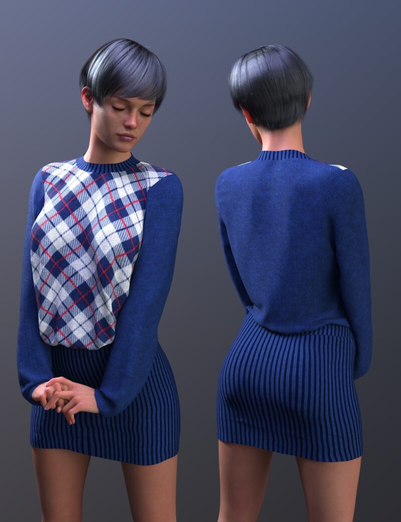 dForce Mixable Kokeny Dress for Genesis 9 - Image 3