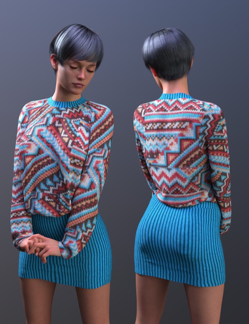 dForce Mixable Kokeny Dress for Genesis 9 - Image 6