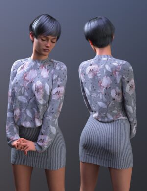 Dforce mixable kokeny dress for genesis 9 08 daz3d