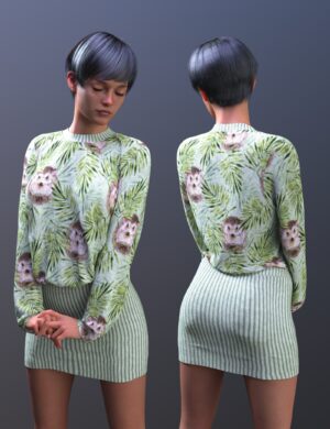 Dforce mixable kokeny dress for genesis 9 15 daz3d