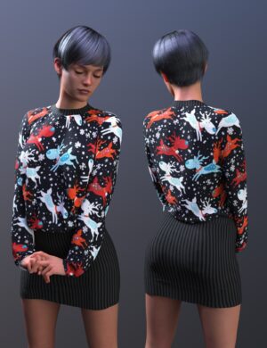 Dforce mixable kokeny dress for genesis 9 17 daz3d