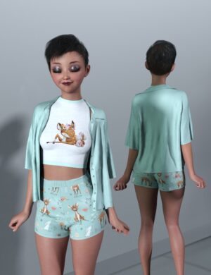 Dforce mixable korte for genesis 9 03 daz3d